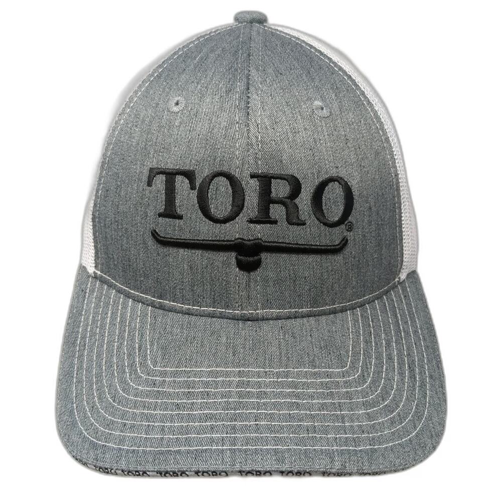 Toro Trucker Hat Gray One Size Mesh Snapback Turf Equipment & Irrigation Logo